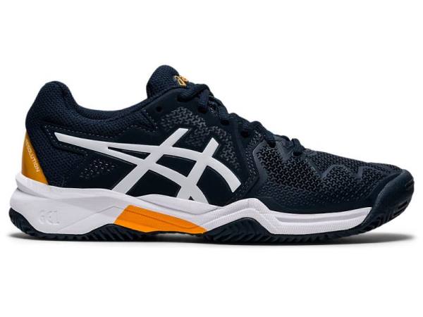 Asics Tennisschoenen Kinderen, GEL-RESOLUTION Wit/Blauw - Asics Aanbieding | B5429360-MJ